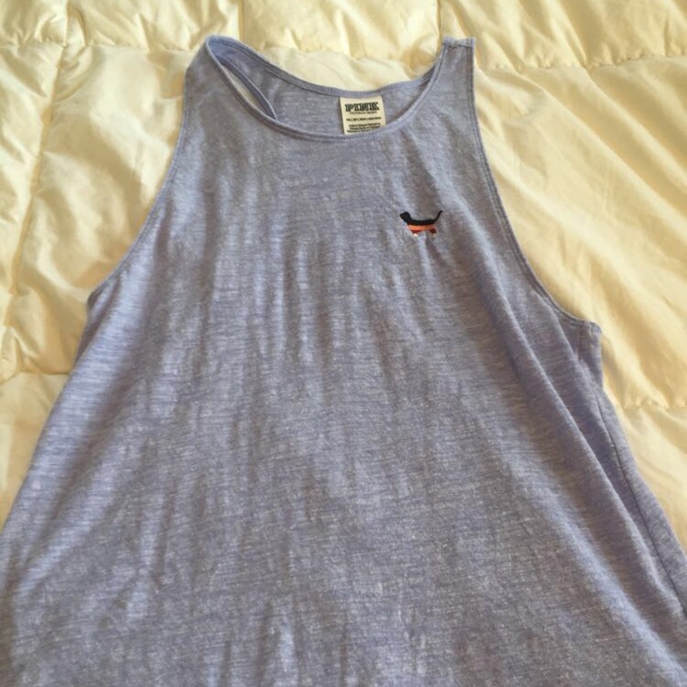Periwinkle VS PINK workout tank top